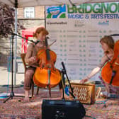 Bridgnorth Music & Arts festival is held in different settings across the town. This is ELM on the 2025 Quayside stage.