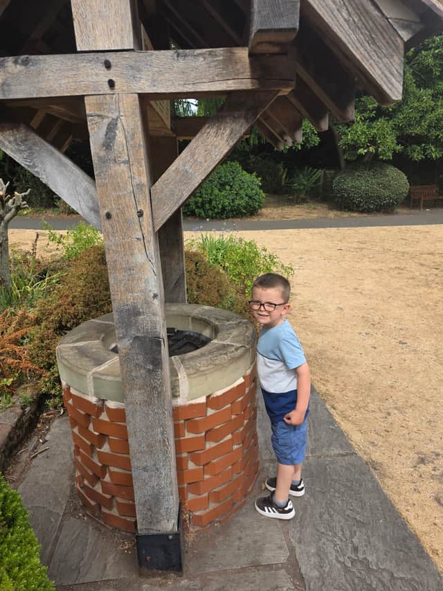 Arlo on one of his walks