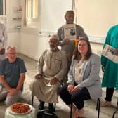 Shrewsbury MP Julia Buckley visiting the town's Muslim Centre