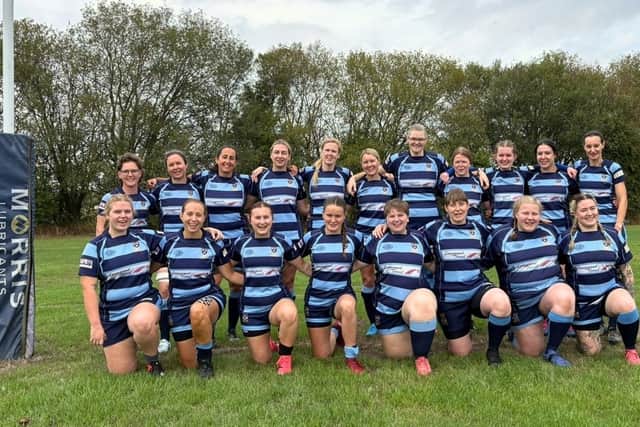 The Shrewsbury Blues posing before a very competitive match against their team mates