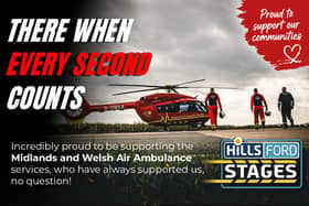 Visitors to the Hills Ford Stages Rally  have the opportunity to meet volunteers from Midlands Air Ambulance Charity and Wales Air Ambulance Charity and learn more about the lifesaving work they carry out every day
