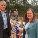 President of the Minsterley Show Phil Dudleston and Shrewsbury MP Julia Buckley discuss pressures facing farmers