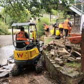 Much-needed repairs to a riverside path in Ludlow have started