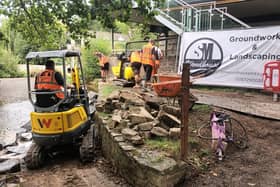 Much-needed repairs to a riverside path in Ludlow have started
