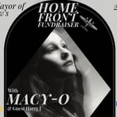 Advert for Home Front Fundraiser event