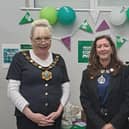 The Mayor of Telford and Wrekin, Councillor Nathalie Page, Chair of Donnington and Muxton Parish Council Cllr Fiona Doran and Cllr Sonja Randhawa (Muxton Ward)