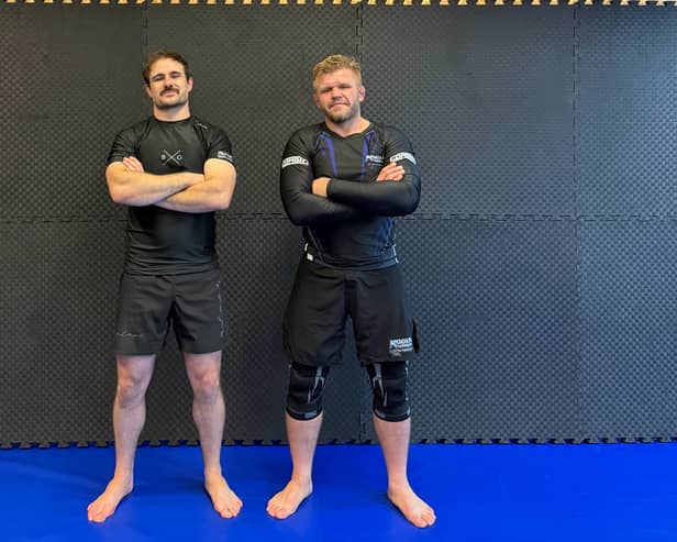 Owain Williams, Head Coach of Borderlands Grappling (left) and Chris Konieczny, Head Coach of Rogue Combat (right)