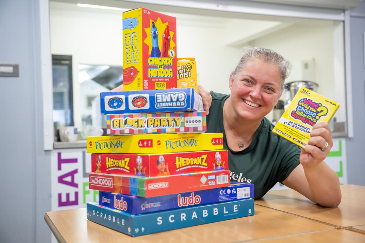 Sutton Hill community centre receives board game donation