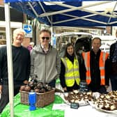 MacMillan Coffee Morning in Oswestry Market