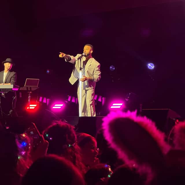 Aston Merrygold performing at Big gig.