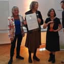 l to r: Prof Chris Pascal, Nancy Stewart (project lead, Birth to 5 Matters), Beatrice Merrick (Chair, Early Years Coalition), Dr Mario Wilhelm (vice-chair, Habermaass Foundation)