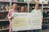Customer Relationship Manager Samantha O'Driscoll and resident Sandra Ross recently visited the charity to present the donation and learn more about the vital services it provides to local people