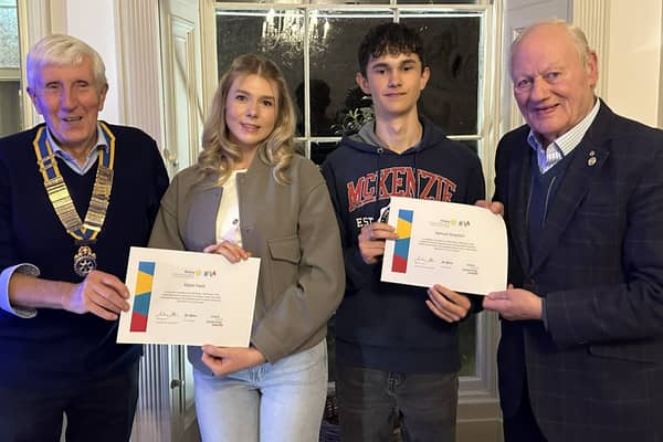 Presentation of the RYLA Awards, Brian Ashton, Abbie Fleet, Sam Grayston & Paul Crosby