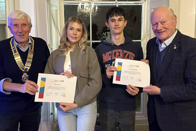 Presentation of the RYLA Awards, Brian Ashton, Abbie Fleet, Sam Grayston & Paul Crosby