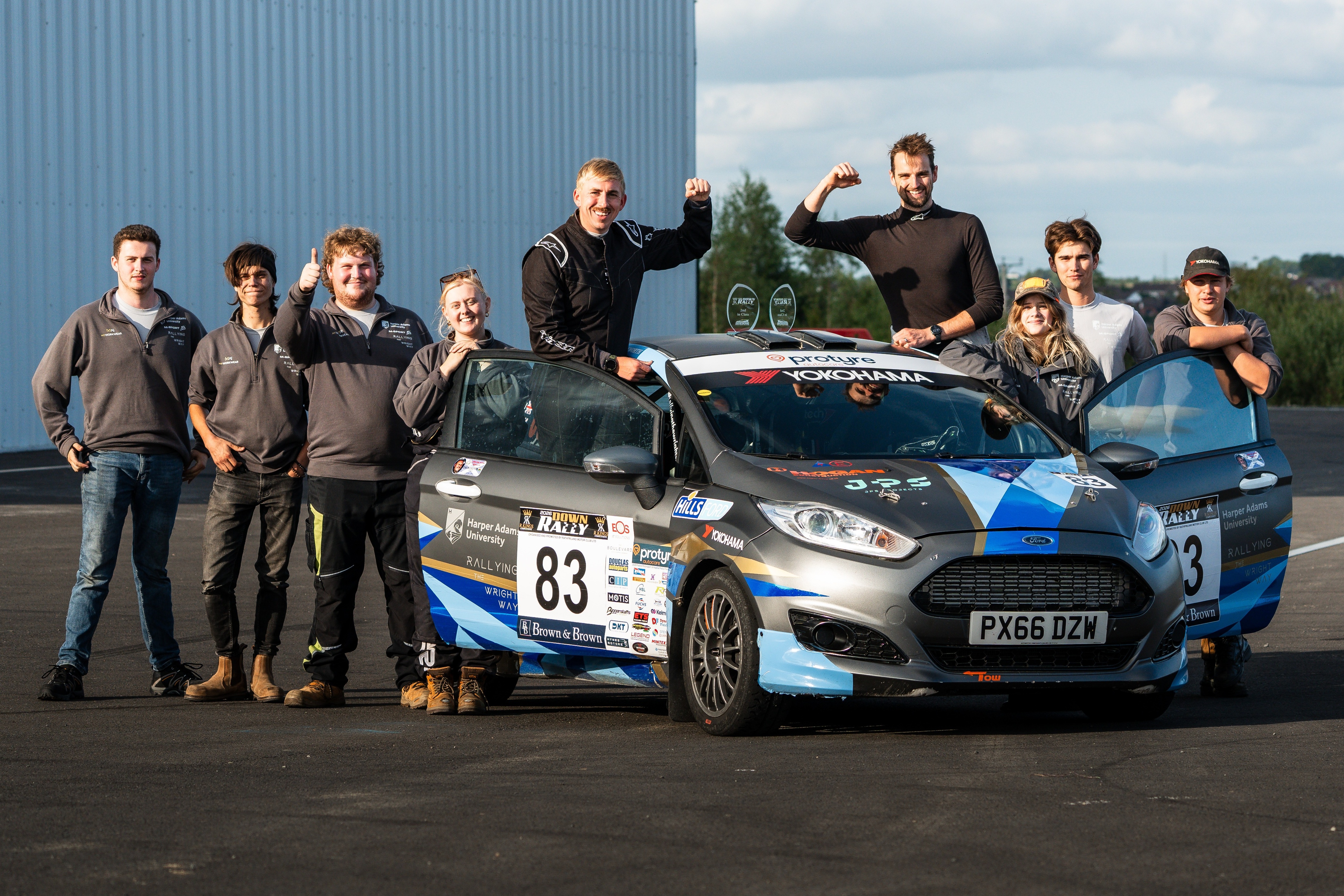 Second Team Harper Adams student rally team finishes second in championship class