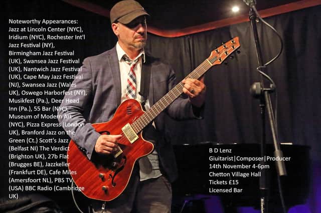 B D Lenz and bassist to play at Chetton Village Hall