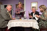Margo and Jerry host a dinner party.