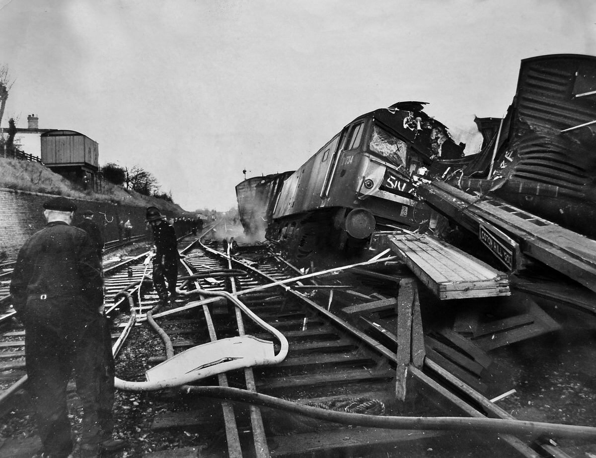 A picture of the accident published at the time