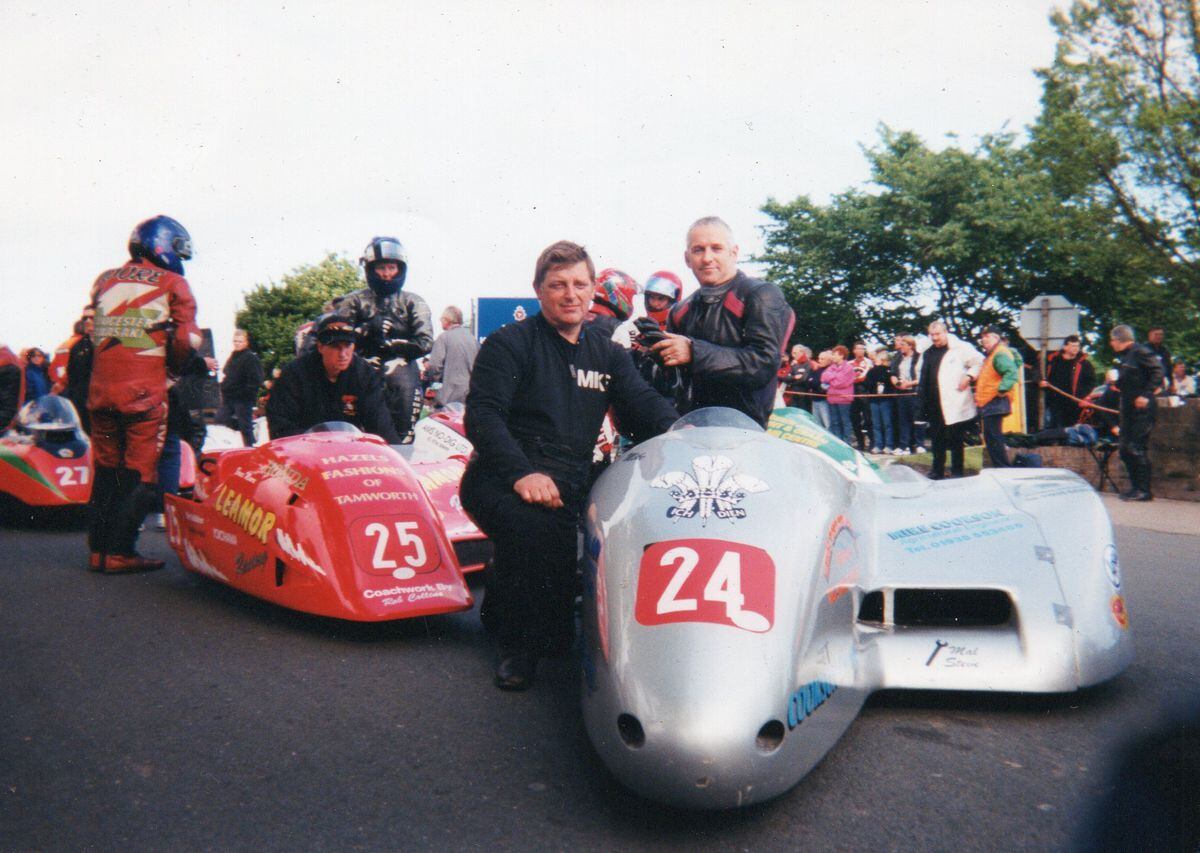 Cookson with his late passenger and good friend, Kris Hibberd, whom he won 17 bronze replicas with until he died of cancer
