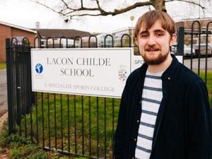 Countdown champion, Tom Stevenson, revisits his former school, The Lacon Childe School in Cleobury Mortimer