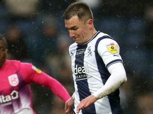 Jed Wallace has started in all 37 of Albion's league games this term. He reckons the team need seven wins from their final nine games to make the top six. (Photo by Adam Fradgley/West Bromwich Albion FC via Getty Images).