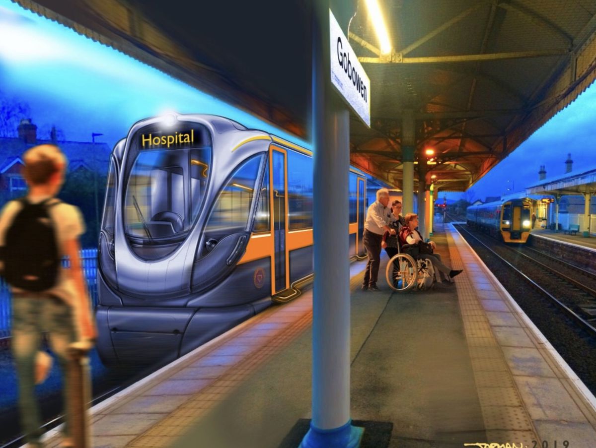 Artist impression of what the reopened line could look like
