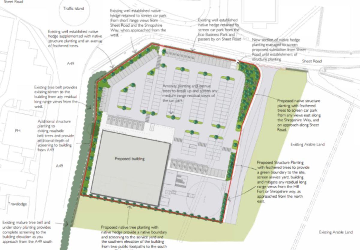 Plan for the site. Picture: Corstorphine and Wright.