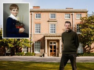 Glyn Jones has purchased Charles Darwin's birthplace, The Mount, in Shrewsbury. Inset: The young Darwin. 
