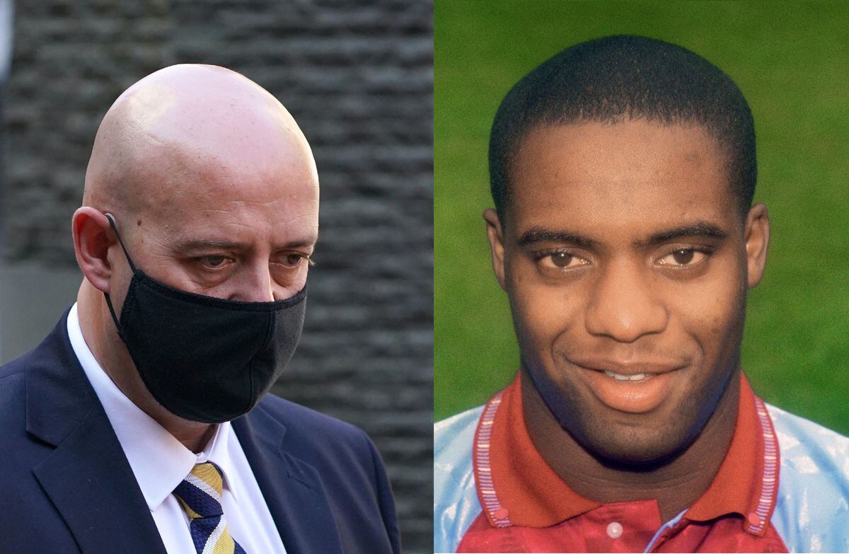 Pc Benjamin Monk, left, was found guilty of the manslaughter of Dalian Atkinson