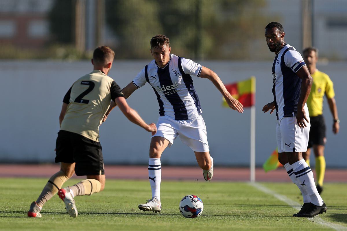 Conor Townsend of West Bromwich Albion on July 4, 2022 in Lagos, Portugal. (Photo by Adam Fradgley/West Bromwich Albion FC via Getty Images).