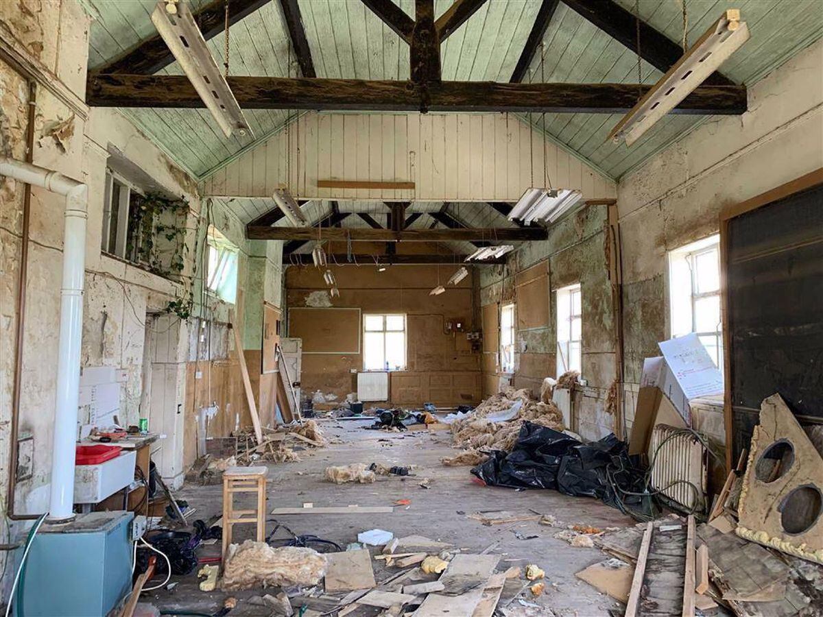 The building is empty except for rubbish left inside. Photo: Halls Commercial/Rightmove