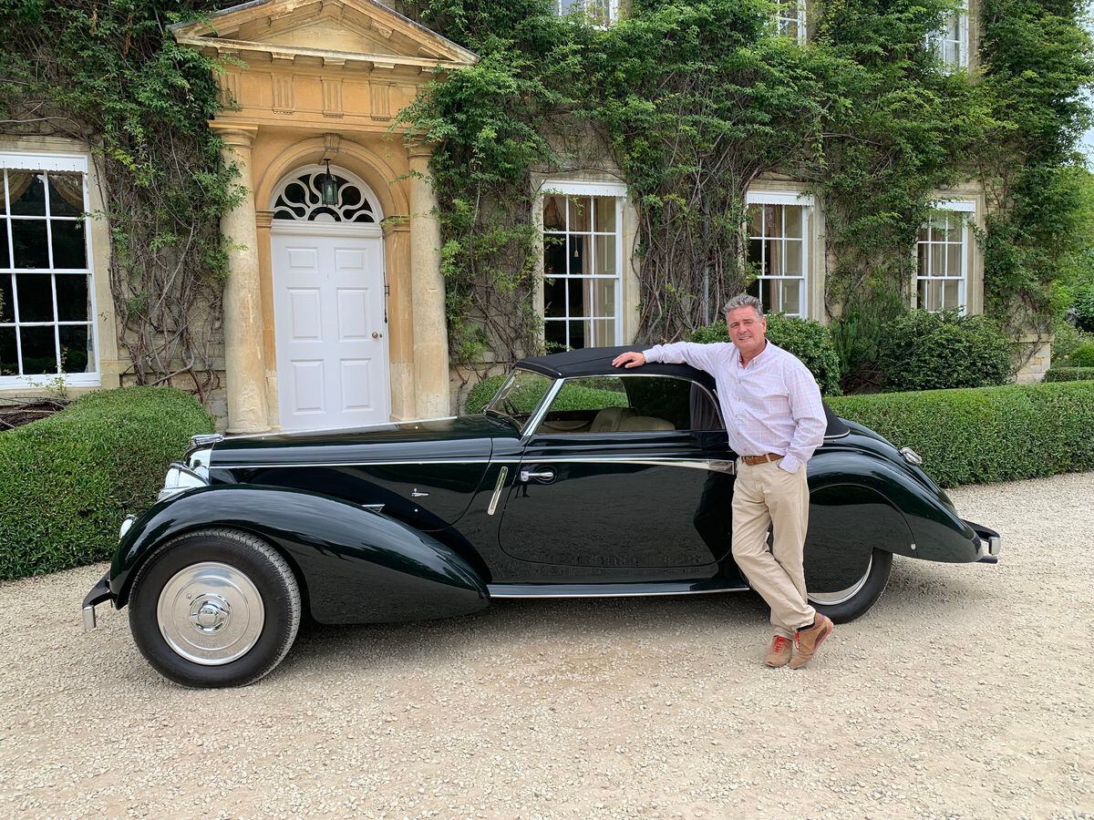 Adrian Burr, returned the car to Cornwell Manor, home of its original owner, Major Godfrey Anthony Gillson