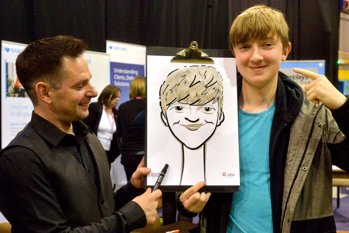 Neil Stewart from U-Toons draws William Booth 