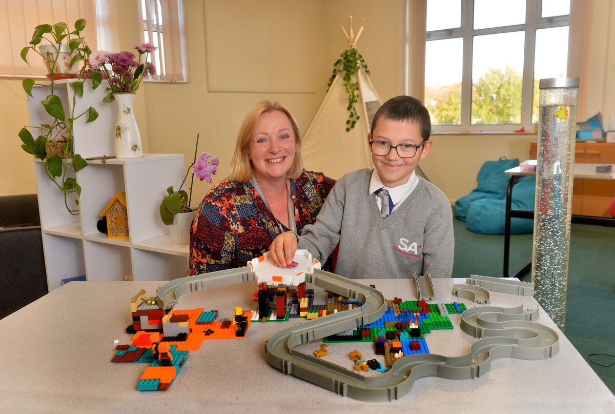Pic in the Nurture Room with Nurture Lead and Teacher: Catherine Currie and Xander Rosheski 11