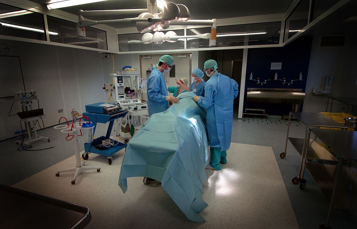 November 2006: An operating theatre at the Royal Orthopaedic Hospital in Oswestry, taken as part of a photographic feature on its pioneering work