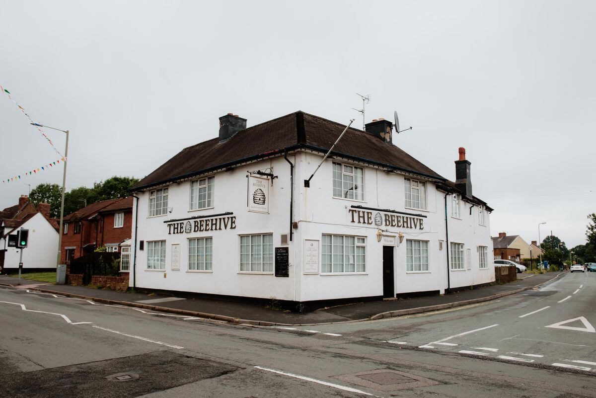 The empty Beehive pub in Shifnal