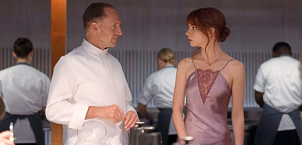 The Menu: Ralph Fiennes as rock star chef Julian Slowik and Anya Taylor-Joy as the straight-talking Margot
