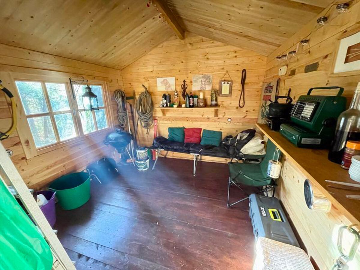 The inside of of the cabin