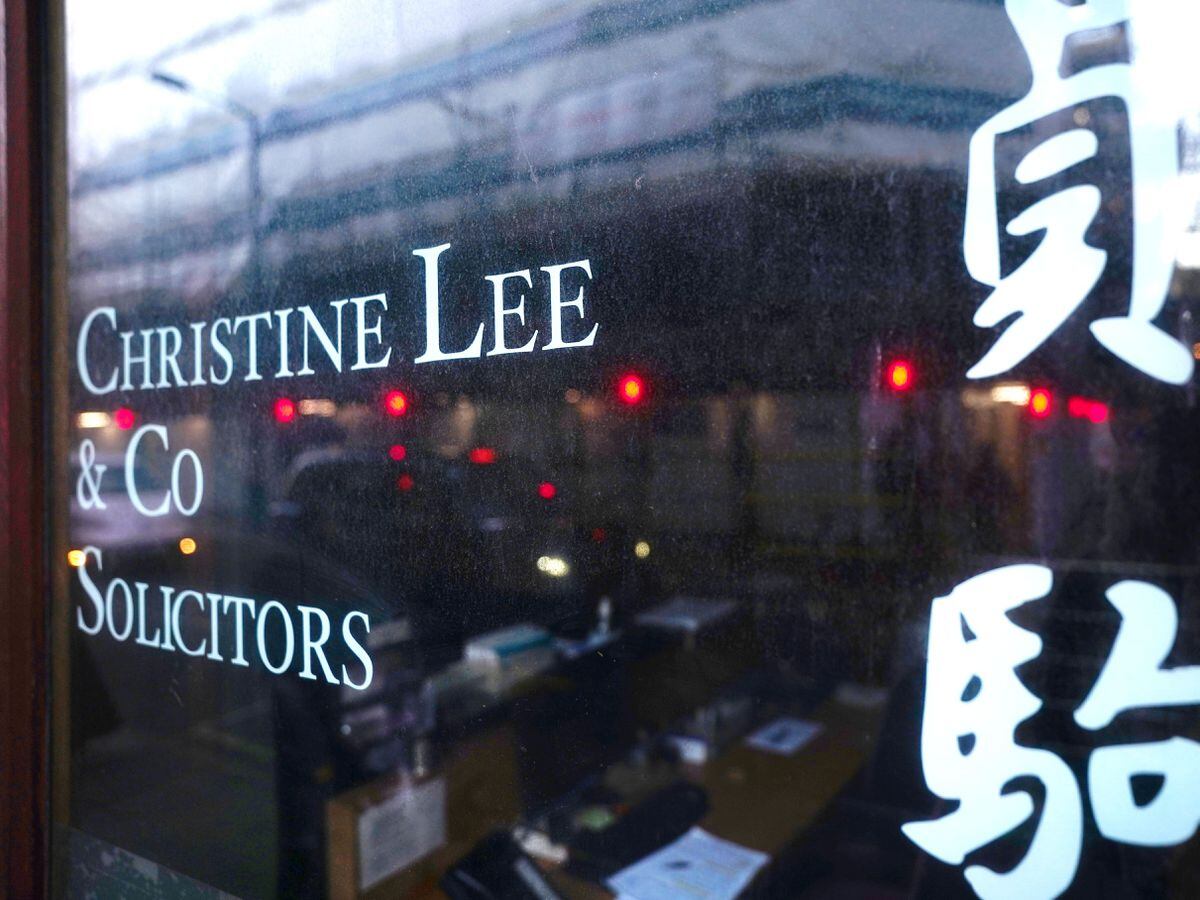 The offices of Christine Lee and Co on Wardour Street, central London