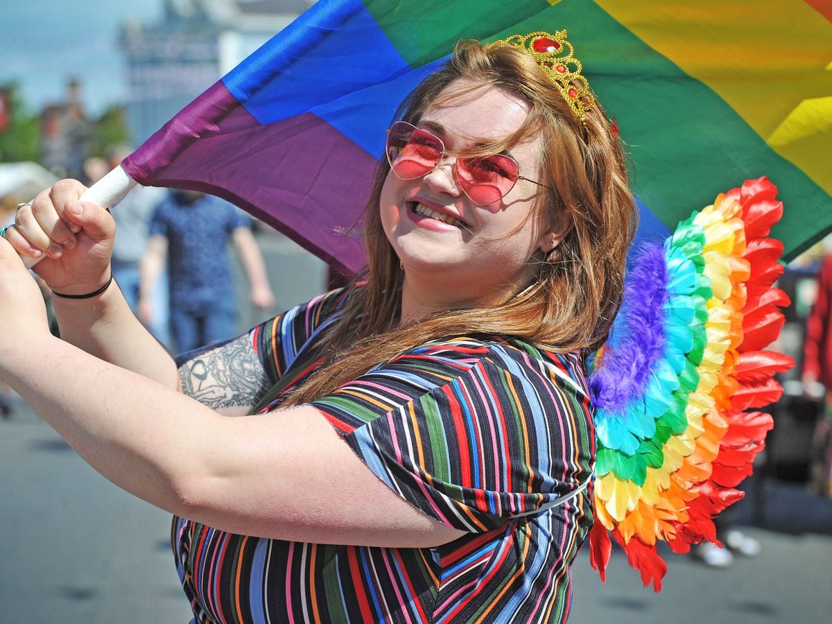 Enya Battersby, chair of Newport's LGBTQ Society 