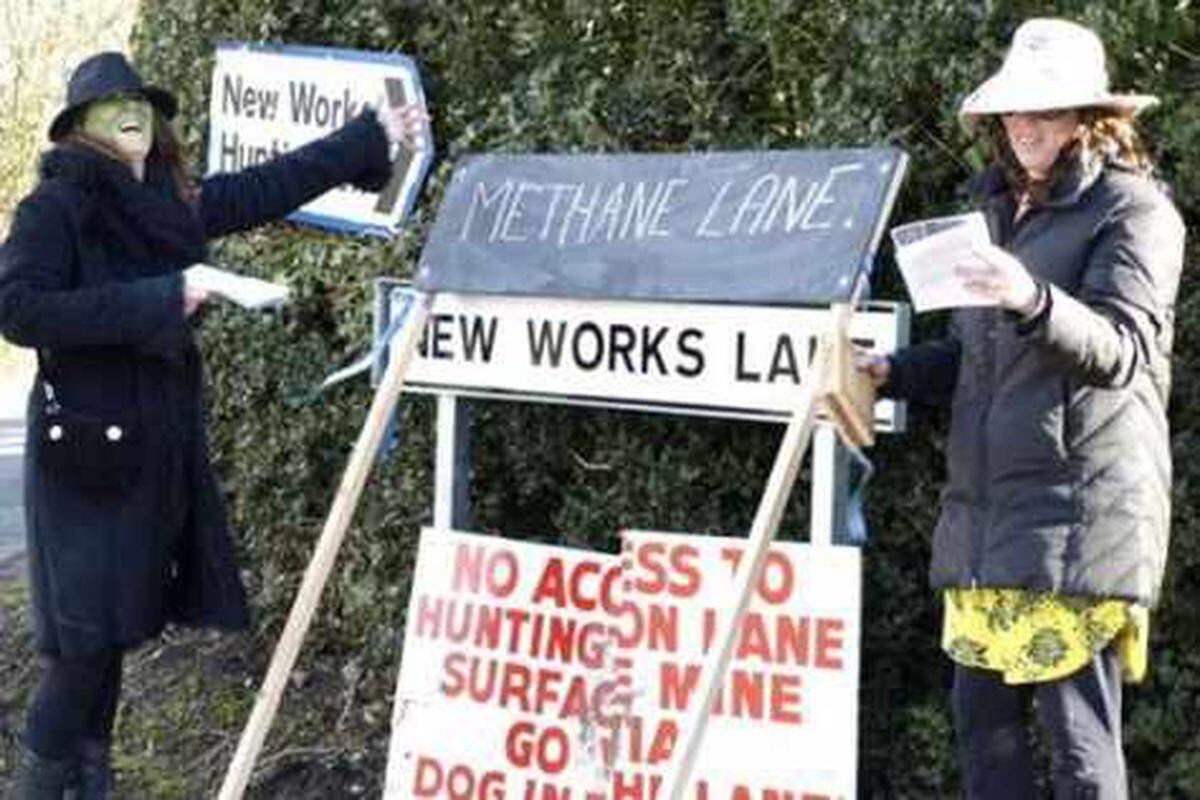 Street renamed Toxic Fallout Terrace in Telford mining protest