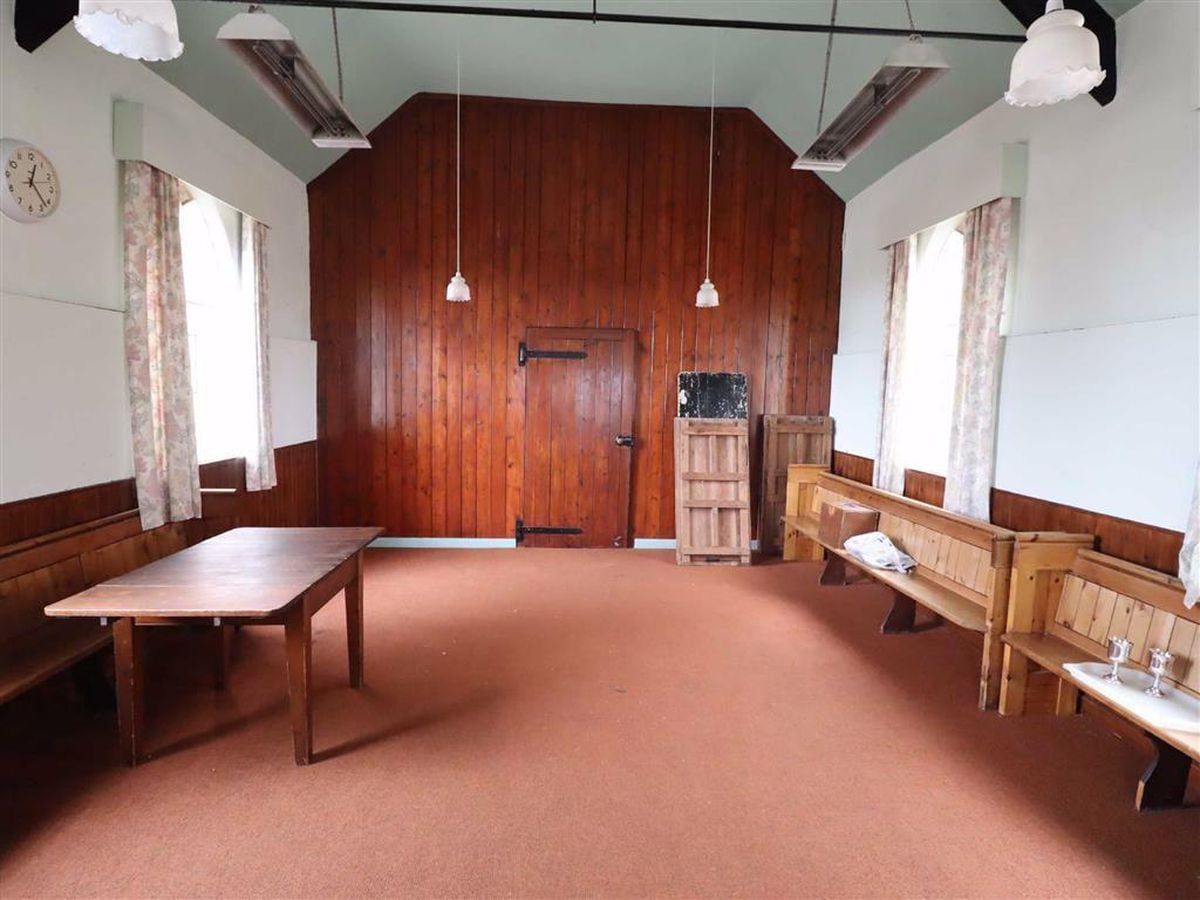 Inside the chapel. Photo: Halls Estate Agents/Rightmove