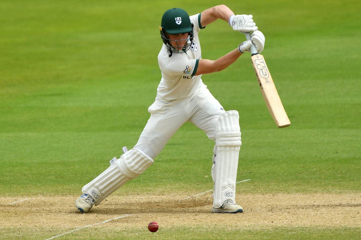 Worcestershire's Jack Haynes during day two of the pre-season friendly at Edgbaston Cricket Ground, Birmingham..