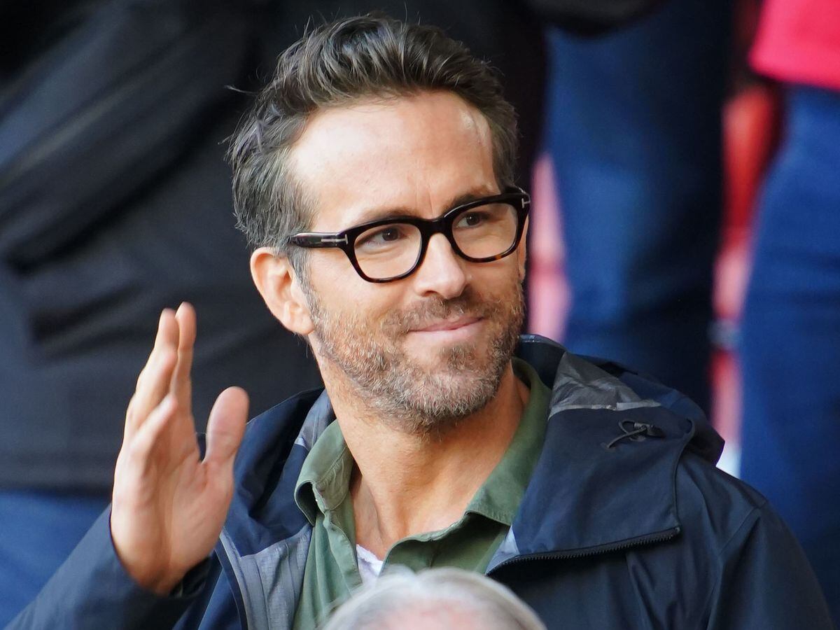 Ryan Reynolds at Wrexham's Racecourse Ground. Photo: Peter Byrne/PA Wire