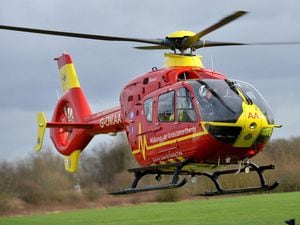 David Thomas was airlifted to hospital 