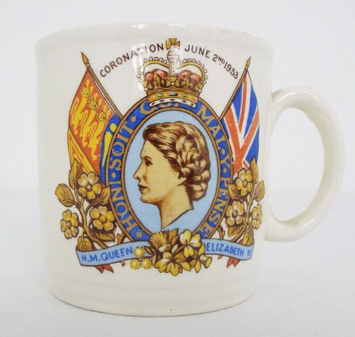 Queen Elizabeth II Coronation mug