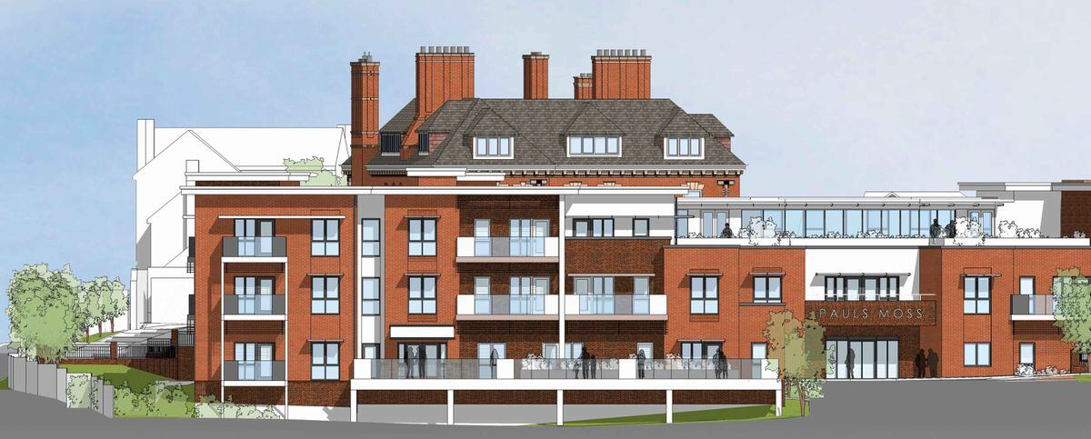 An artist's impression of the finished development 