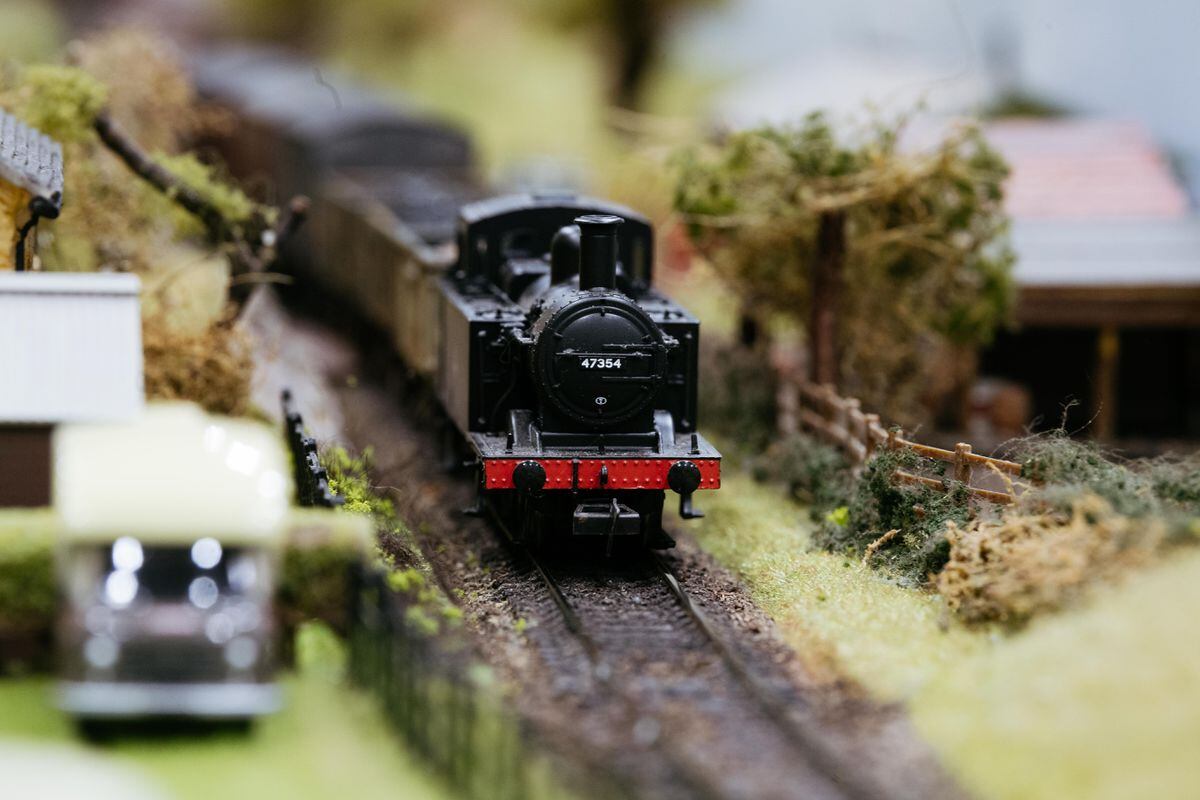 An impressive scene from the Telford Railway Modellers Group's Model Railway Exhibition at Charlton Academy. 
