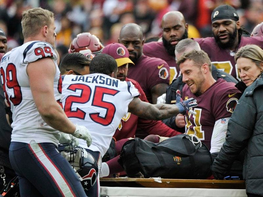 Redskins’ QB Alex Smith Suffers Gruesome Leg Injury Vs. Texans