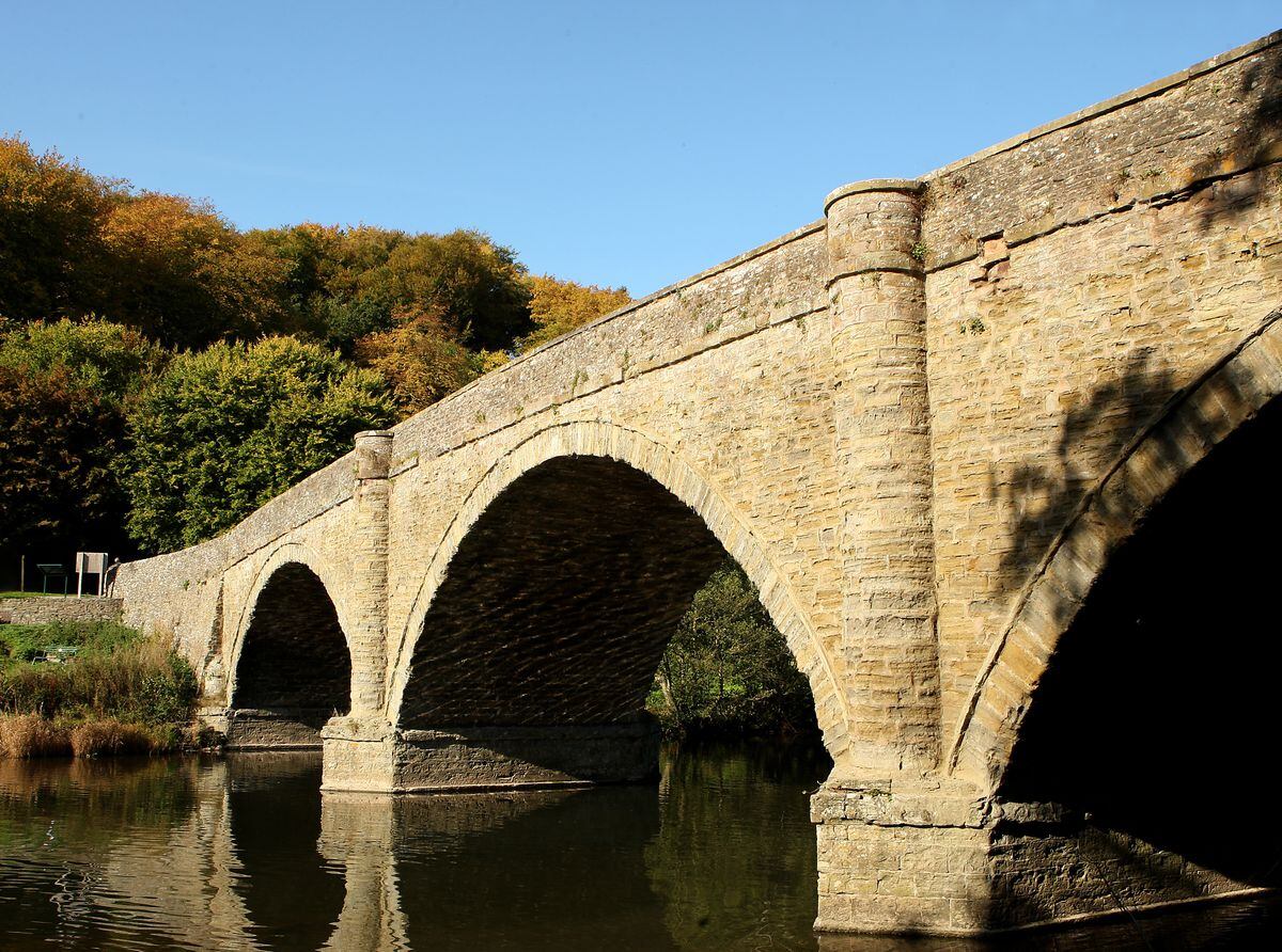 Many bridges in Shropshire need repairs. This is The Dinham Bridge over the River Teme.